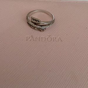Authentic Pandora Wrap Around Arrow Ring
